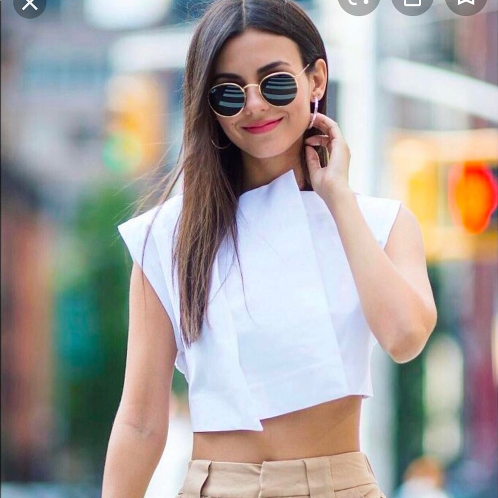 Abstract crop top